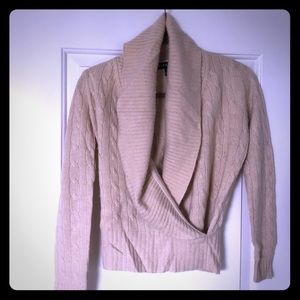 Shawl Collar Cable Nit Sweater